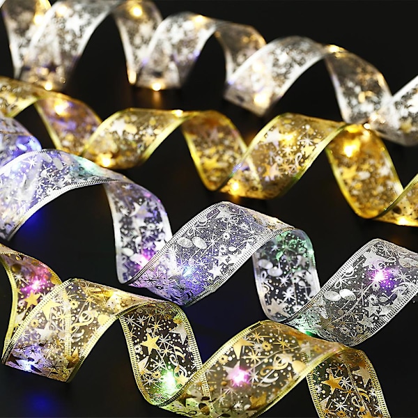 Joulukoriste LED-nauha Keijukaisten Valot Joulukuusi Koristeet Kotiin colored light2 2M