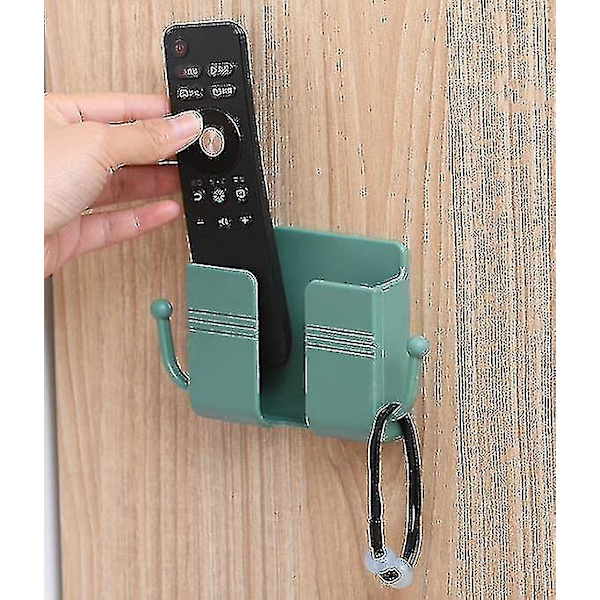 2-pakning veggmontert mobiltelefonstativ ladestativ stativ selvklebende stativ Green