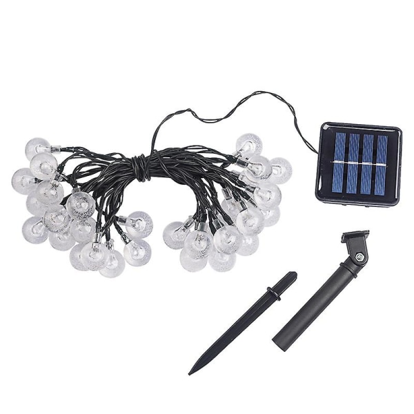 Outdoor Solar String Lights, 7m 50 Led Solar String Lights Waterproof Ip44 Bubble Ball Led String Lights With 8 Lighting Modes For Indoor And Outdoor