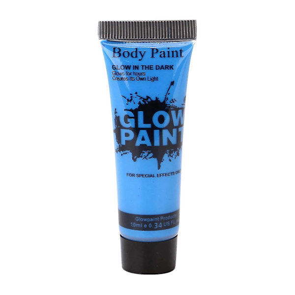 10ml Halloween Glow Pop In Dark Kasvo- ja Kehon Mustavalomaali UV Neon & Kynäsetti Fluoresoiva Meikki Merkki Joulu H