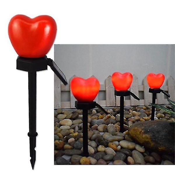 2024 Solcelledrevet lys, Solcelledrevet elektromagnetisk resonanslys Red 1 pcs