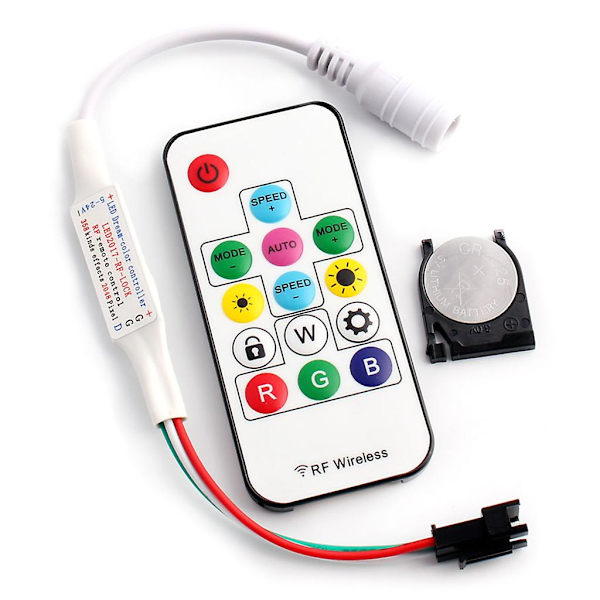DC5V Hjem LED Strip Light Controller IR RGB LED Strip Fjernbetjening med 14 Taster