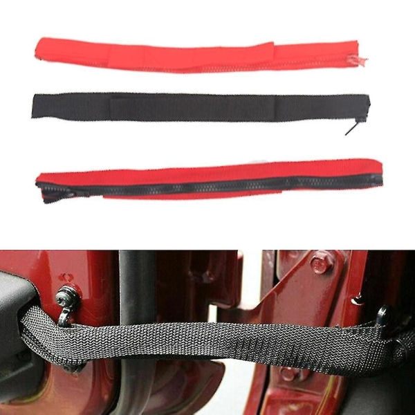 Tie Rope; sort bildør Limit Strap Bandage Rope/limiter Trim