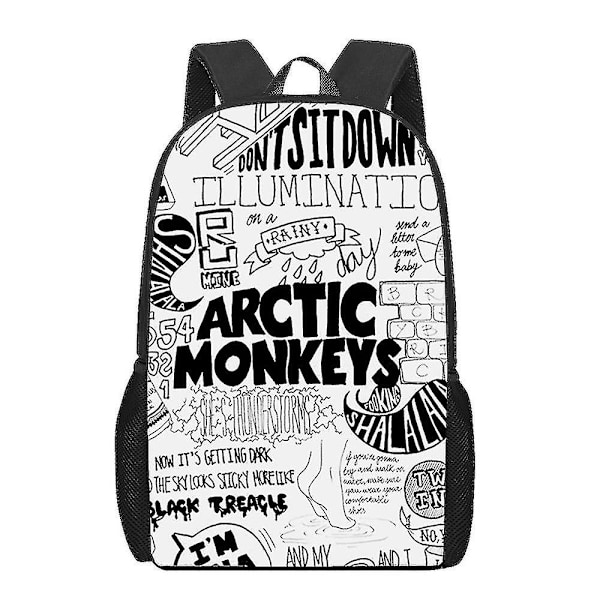 Arctic Monkeys Herre Ryggsekk Barn Gutter Ryggsekker Skolesekker For Tenåringer Daglig Ryggsekk Boksekk Multifunksjonell Ryggsekk 11