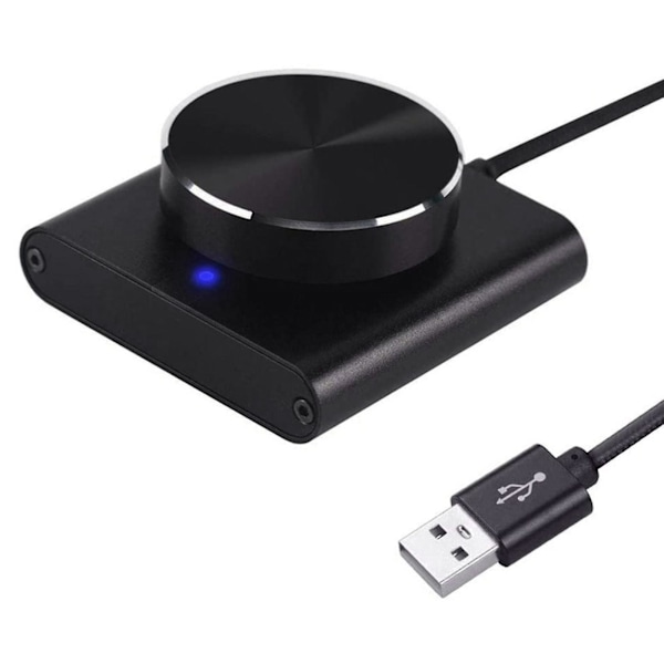 USB-volymkontroll med en knapp, tyst volymreglering, justering för förstärkare