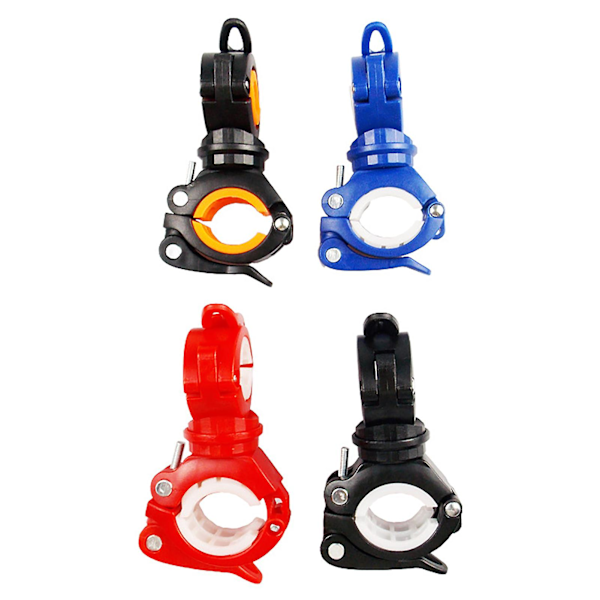 Universal cykellys monteringsholder 360 graders rotation lampe klemme klemme Blue White