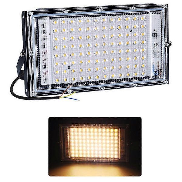 100W Ulkovalaistus LED-valokeila, 4500LM Ulkovalaistus LED-valokeila, IP66 Vedenkestävä, Lämmin Valkoinen 2800-3200k, Ultraohut Valo, Ihanteellinen Ulkovalaistus Pihalle