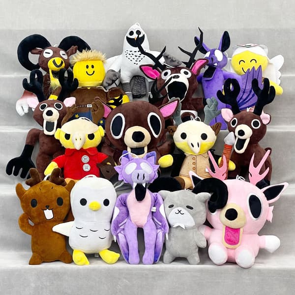 99Nights Skräckspel Merchandise: \"99 Nights\" Älgplyschleksak/docka Stående älg