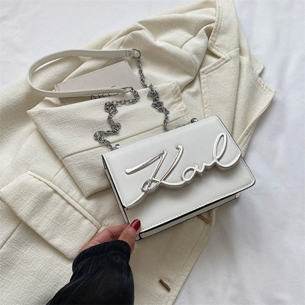 Flap Crossbody Axelväska PU Läder Crossbody Väska Handväska Telefonplånbok Axelväska för Kvinnor Arbete Dejting Svart White
