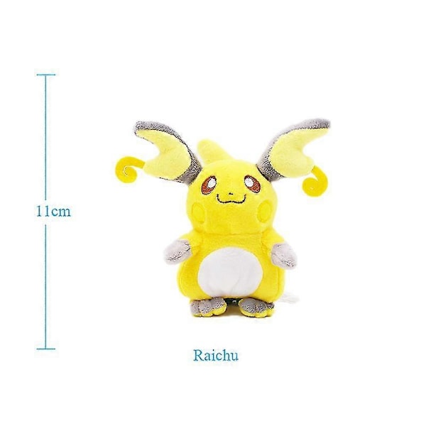 40 tyyliä Anime-nukke Poliwag Bulbasaur Charmander Lapras Snorlax Täytetty Pehmolelu Joululahja lapsille 11cm Raichu