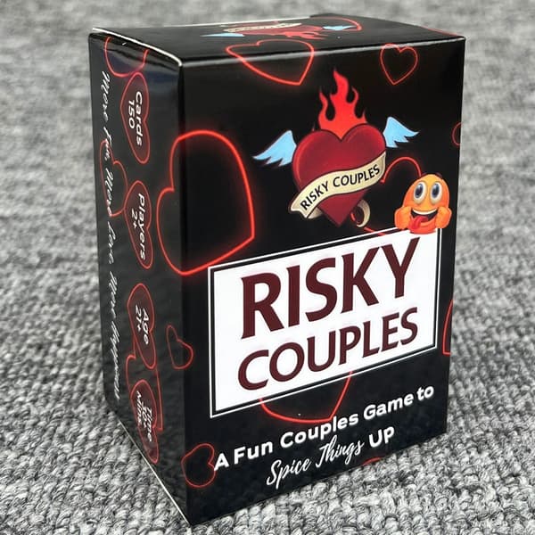 Engelsk version av pardialogspelkort riskabla par riskabla par spelkortleksaker