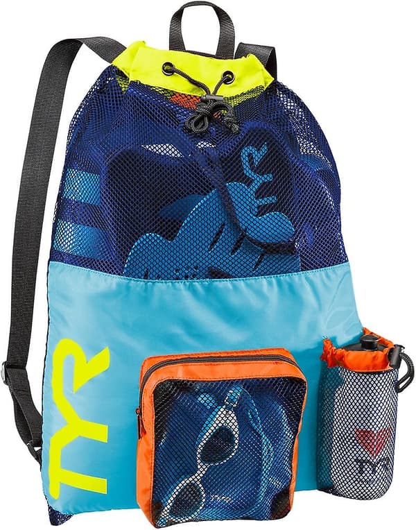 Stor Mesh Mummy Rygsæk Blue