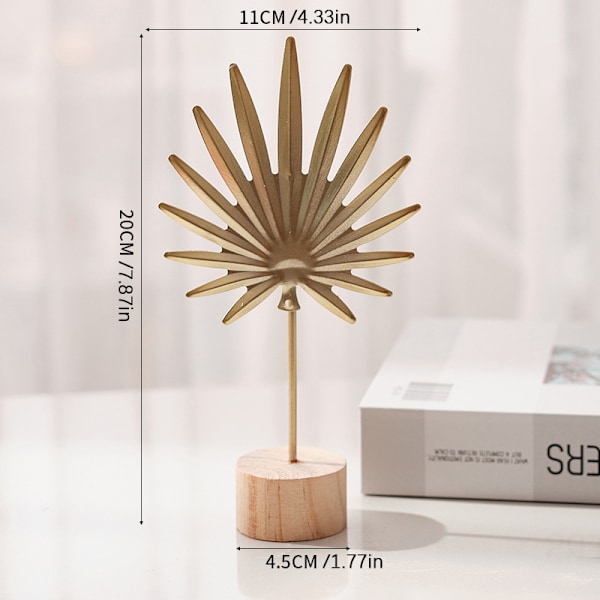 Kevyt Luksus Metalli käsityö Luova Koti Olohuone Veranda Viinikaappi Koriste Rauta Ginkgo Lehti Koristeet Zong leaf ornaments - gold