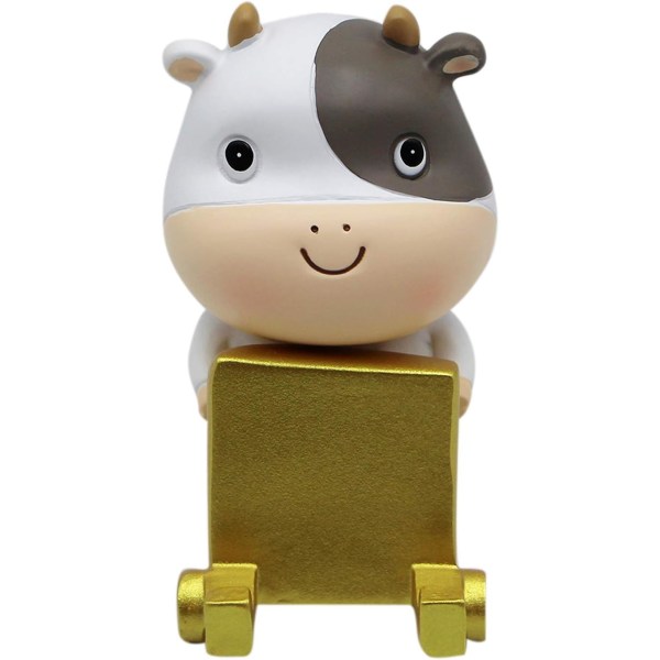 Cute Animal Cow-telefonholder til skrivebord, lille udsøgt mobiltelefonholder til smartphone, skrivebordsdekoration Style2