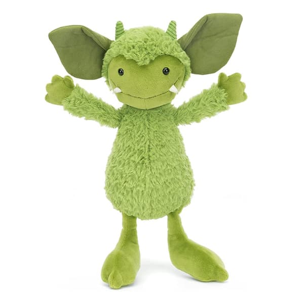 Grizzo Gremlin Grå-Grön Sprite Söt Docka, 30*10*9cm