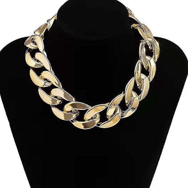 Guld Halskæde Kæde Link Smykker Choker Halskæder Til Kvinder, Kæde Link Choker