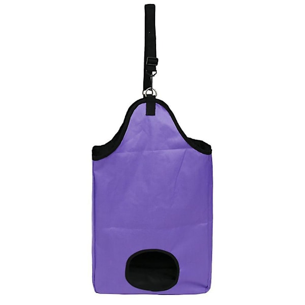 Mimigo Heste Hø-Taske, Langsom Foder Feeder Tote Tasker Stor Kapacitet Foderpose Til Heste Ged Alpakaer Purple