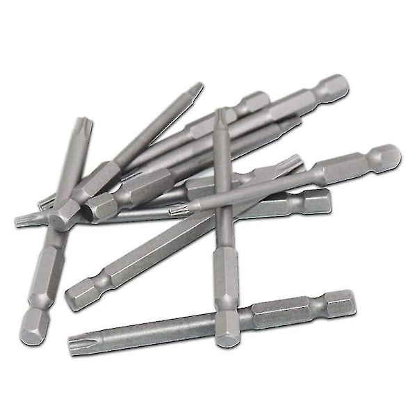 11-osainen 75 mm:n Torx-kärkisarja 1/4 tuuman kuusiokoloavaimella T6-t40 tähtipääruuvimeistisarja 1 Pacilla