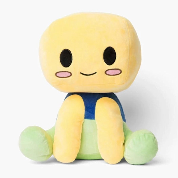 Blox Buddies Plushie, 12\" Blox Buddies Noob Buddy Pehmolelu Faneille Ja Ystäville Kauniisti Pehmoinen Nukkea Lahjaksi Yellow With Hat