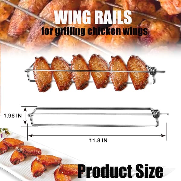 3-pack vingrälsgrillning utomhus grillgaffel BBQ grill grillverktyg