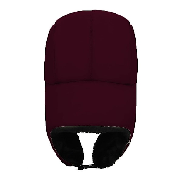 Hattu Auringonsuoja Lumilautailu Balaclava Huppu Miehille Ja Naisille Burgundy