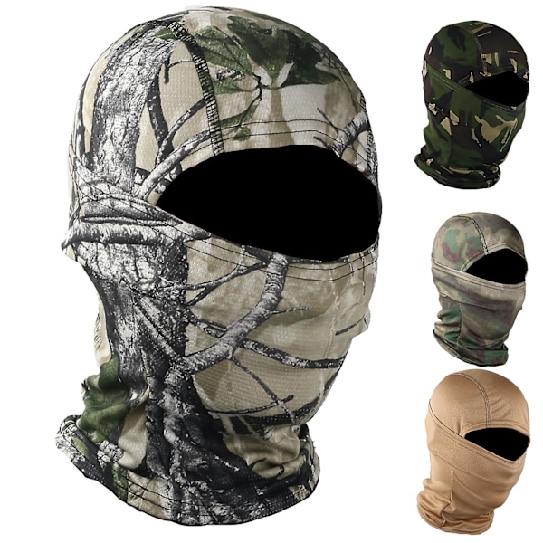 Unisex-kamopainattu ulkoilupyöräily Balaclava Kaulaputki Hattu Koko Kasvot Peitto #5