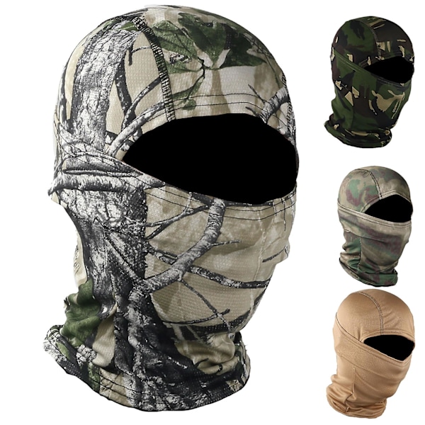 Unisex kamouflagemönstrad utomhuscykelbalaclava halsvärmare mössa hel ansiktsmask #7