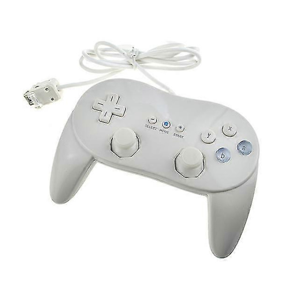 Klassisk Trådbunden Spelkontroll För Nintendo Wii White