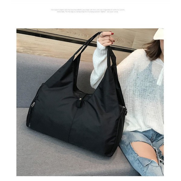 Ny modesportsfitnesstaske Yogamåtte-taske med stor kapacitet Opbevaringstaske til kvinders yogataske (sort)