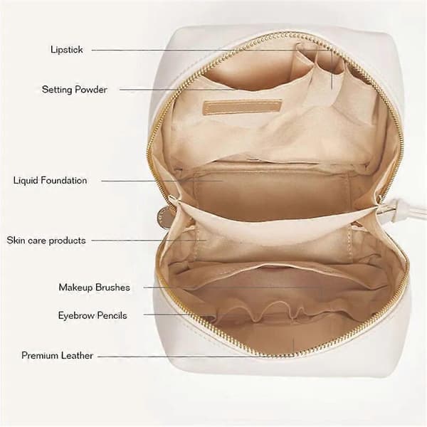 Eretinputc Premium Makeup Taske, 2024 Ny Premium Makeup Taske brown