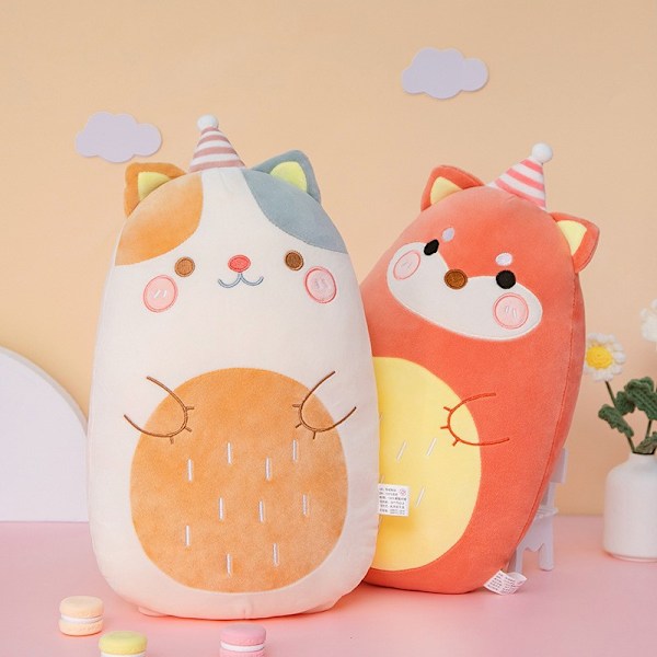 Squishmallows pehmolelu kawaii pehmeä suuri tyyny kissa 60cm Sika deer 40cm（0.4kg）