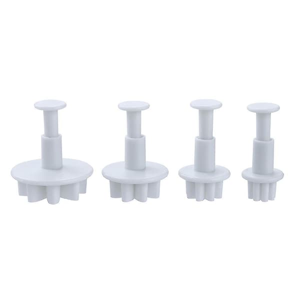 4 stk Blomsterutstøter Kakeformer Kjeks Dekorering Baking Mold Mold Tool