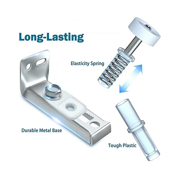 4 stk. Dobbelt-Dørhængsler Dobbelt-Dør Hardware Reparationskit Skydedørs Kit Foldbar Lommedør