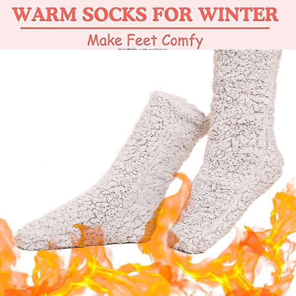 Golvsockor Vuxen Tjocka Sockor Kvinna Vinter Ullsockor gray