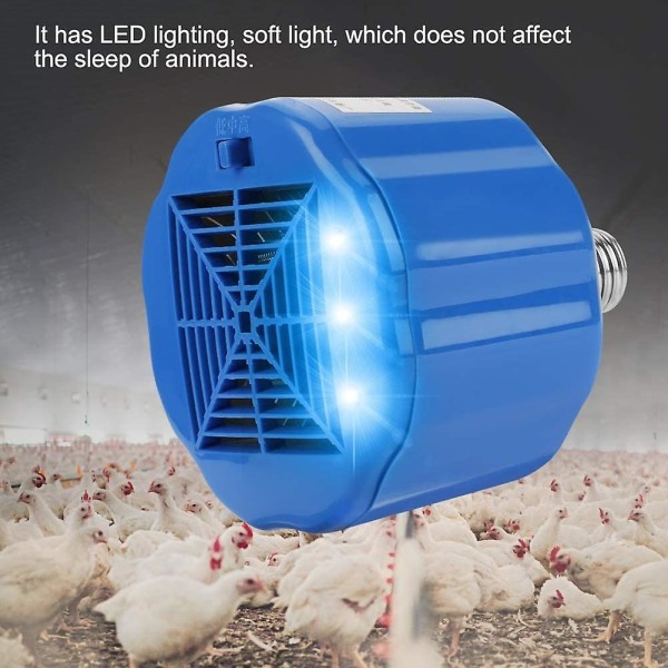 Fjærkrehus varmelampe - 100-300w kultiveringsvarmer kyllinglampe for kjæledyrkylling husdyr Varmelampeverktøy