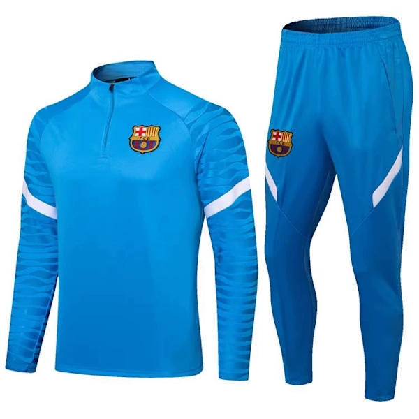 Paris Real Madrid Barcelona langærmet fodboldtræningsdragt Barcelona-Sky Blue 10