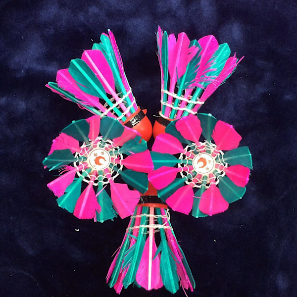 Shuttlecock, 11 stk. farverige fjerbold til badminton med høj hastighed til træning og motion i fitnesscenter