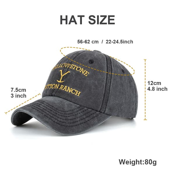 Vintage Baseball Cap UV Beskyttelse Unisex Baseball Cap Denim