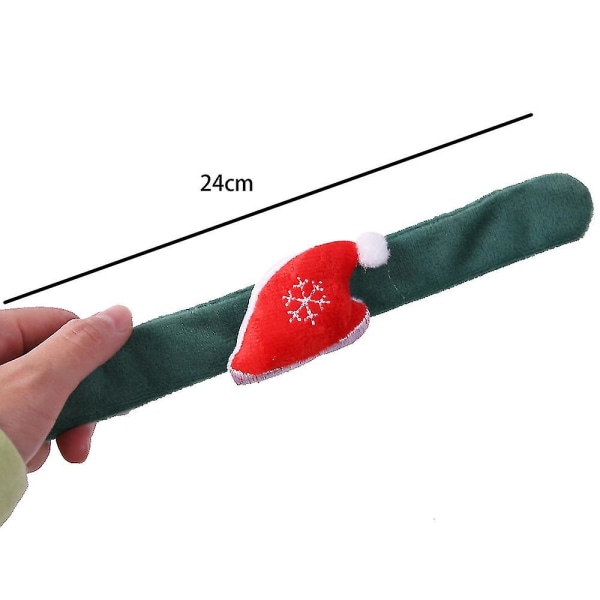 12 stk. juleslap armbånd, juleslap armbånd snap armbånd til børnefest favoriserer gave