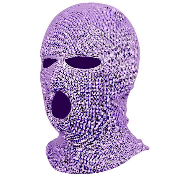 3 Håls Vinter Varma Unisex Balaclava Mask Royal blue