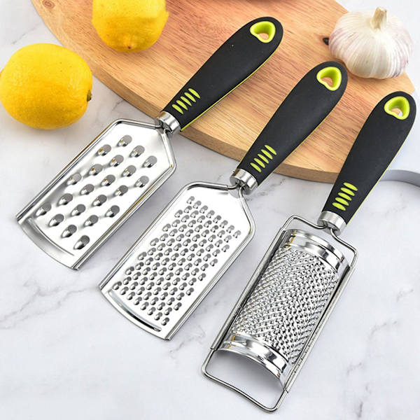 Ostehøvel Ergonomisk Langt Håndtak Rustfritt Stål Velsmakende Julienne Grønnsaksskjærer for Restaurant C
