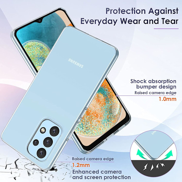 Anti-fingeraftryk blød Tpu telefoncover til Samsung Galaxy A23 5g(global version)/a23 4g