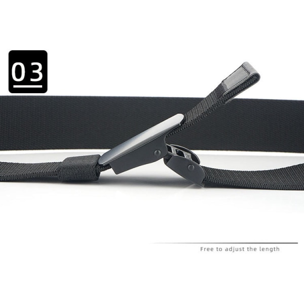 Nylon stoffbelte skåret for å passe militærbelter for menn med flipspenne for farsdagsgave 120 cm, svart2 Black2