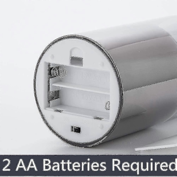 Sølvgrå Glass Flammeløse Flimrende Lys med Fjernkontroll, 3-pakning Realistiske LED-Lys 3\" H 4\" 5\" 6\"