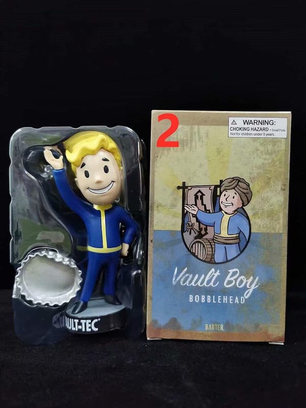 Fallout Vault Boy Bobble Head PVC Actionfigur Samleobjekt Modellleketøy Style 2