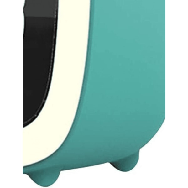 Digital vekkerklokke, Portable Cartoon Sapling Hodeplagg Vekkerklokke, Oppladbar Digital Display Screen, Nattlys Vekkerklokke-blå