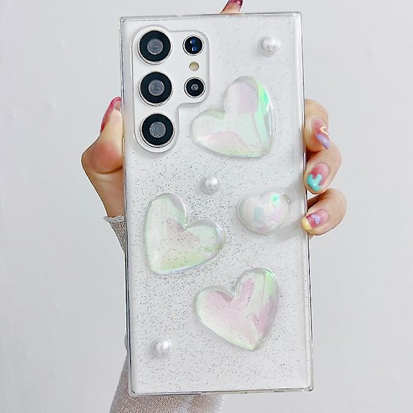 Samsung Galaxy S23 5g Love Epoxy Tpu -suojakuori Transparent