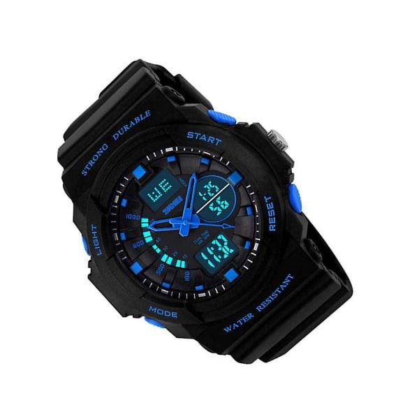 Fashion Sports Quartz Dual Display Digital Waterproof Watch 1061