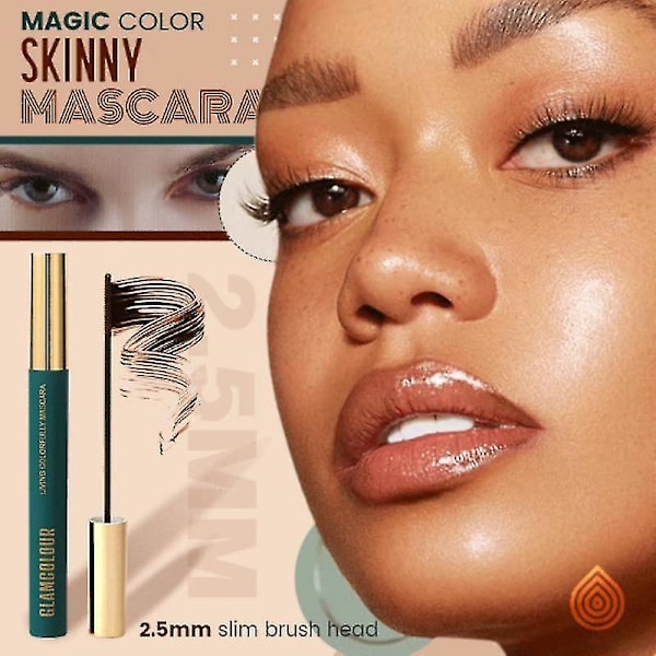 Taikaväri Skinny Mascara, vedenpitävä terve pituinen ripsiväri vahvemmille, pitkille Curly-brown