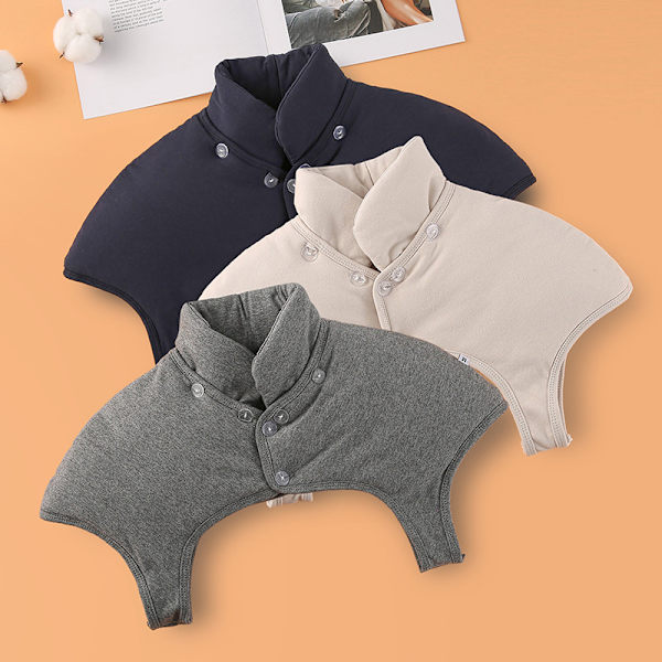 Vertikal axelvärmare nackvärmare för nacke och axelvärk lindring Grön Gåva Light gray